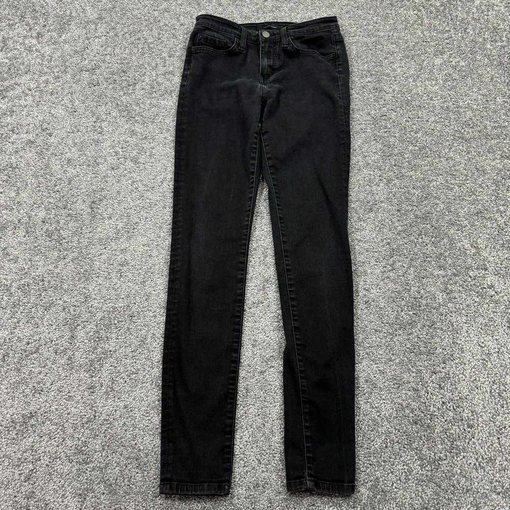 Flying Monkey Jeans Womens 26 Black Mid Rise Skinny Stretch Denim Preppy City
